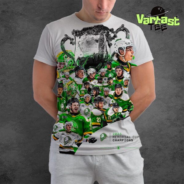 Congratulations To London Knights Are 2025 Memorial Cup Champions All Over Print T-Shirt