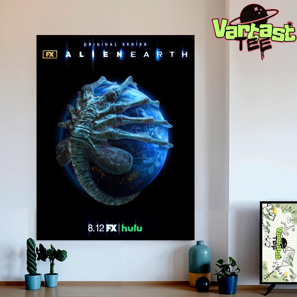 FX Original Series Alien Earth 2025 Official Poster Premiering August 12th On Hulu Home Decor Poster Canvas FX Original Series Alien Earth 2025 Official Poster Premiering August 12th On Hulu Home Decor Poster Canvas