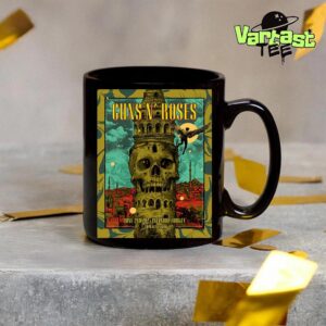 Guns N Roses Live Show Poster Summer 2025 World Tour At Tupras Stadium In Istanbul TNK On June 2nd 2025 Coffee Mug