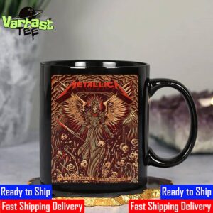Metallica M72 Atlanta The Venue World Tour 2025 Poster At Mercedes-Benz Stadium In Atlanta GA On June 3rd 2025 Coffee Mug