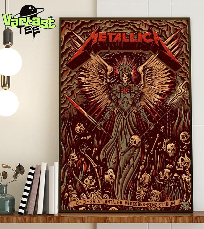 Metallica M72 Atlanta The Venue World Tour 2025 Poster At Mercedes-Benz Stadium In Atlanta GA On June 3rd 2025 Home Decor Poster Canvas Metallica M72 Atlanta The Venue World Tour 2025 Poster At Mercedes-Benz Stadium In Atlanta GA On June 3rd 2025 Home Decor Poster Canvas