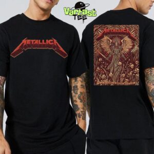 Metallica M72 Atlanta The Venue World Tour 2025 Poster At Mercedes-Benz Stadium In Atlanta GA On June 3rd 2025 Two Sides Unisex T-Shirt