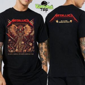 Metallica M72 Atlanta World Tour The Venue 2025 Poster At Mercedes-Benz Stadium In Atlanta GA On June 3rd 2025 Two Sides Essential T-Shirt