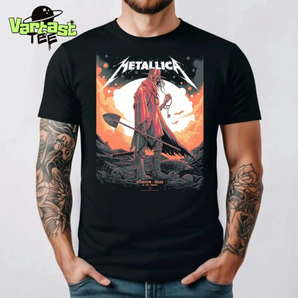 Metallica M72 Houston Texas Pop-Up Shop Poster At NRG Stadium In Houston Texas On June 14th 2025 Classic T-Shirt