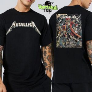 Metallica M72 Tampa 2025 World Tour Poster Show Tonight At Raymond James Stadium In Tampa FL On June 6th 2025 Two Sided Classic T-Shirt