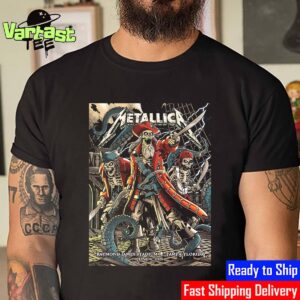 Metallica M72 Tampa 2025 World Tour Poster Show Tonight At Raymond James Stadium In Tampa FL On June 6th 2025 Unisex Essential T-Shirt