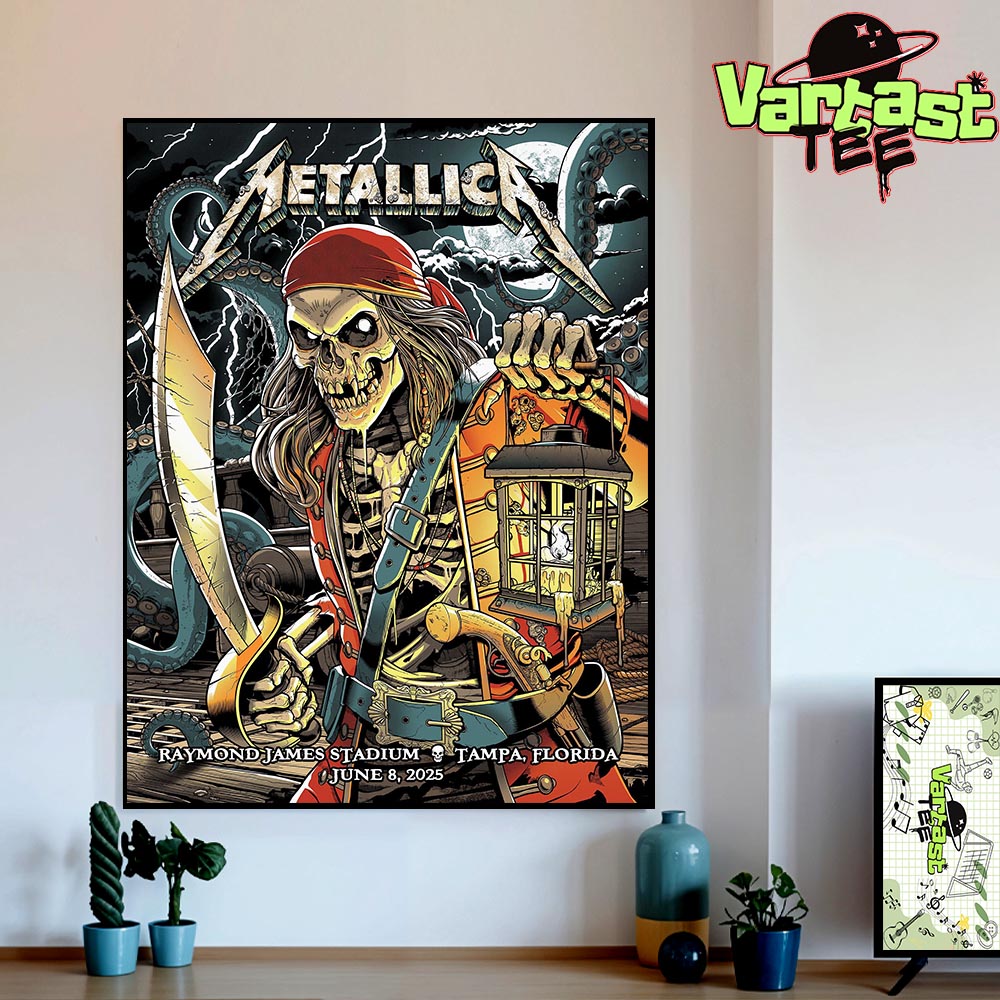 Metallica M72 Tampa World Tour 2025 Tonight Poster The Venue At Raymond James Stadium In Tampa FL On June 8th 2025 Home Decor Poster Canvas Metallica M72 Tampa World Tour 2025 Tonight Poster The Venue At Raymond James Stadium In Tampa FL On June 8th 2025 Home Decor Poster Canvas