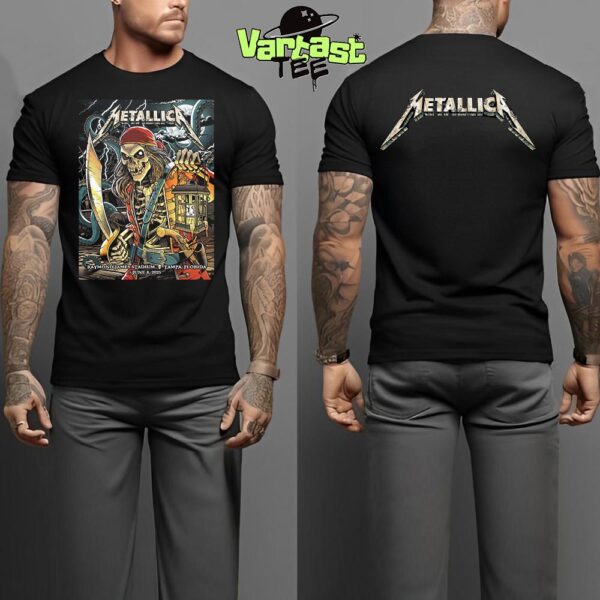 Metallica M72 Tampa World Tour 2025 Tonight Poster The Venue At Raymond James Stadium In Tampa FL On June 8th 2025 Two Sides Essential T-Shirt